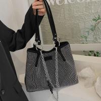 Bolso de Mano de Cuero PU de Gran Capacidad para Mujer Diseño de Lujo con Piedras Preciosas Bolso de Compras de Moda con Mango Superior - details 5