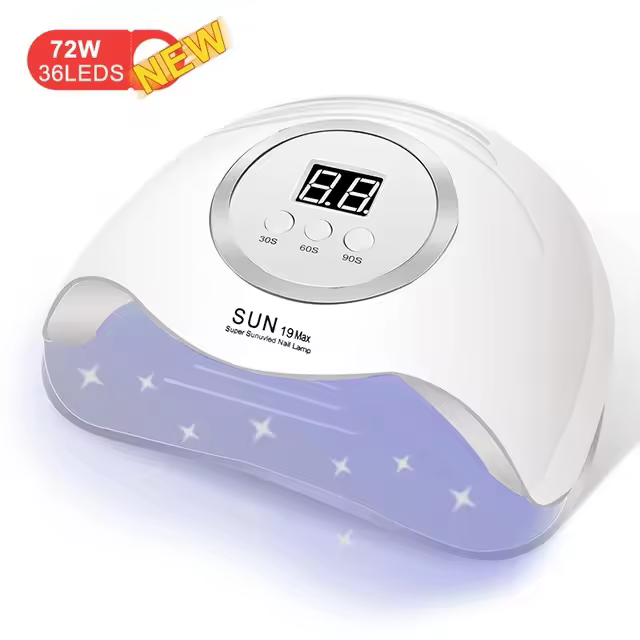 Lámpara UV LED Sun X19 Max Secado Rápido de Gel de Uñas Secador de Uñas Profesional para Salón con Sensor Automático - 1
