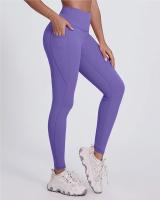 SHINBENE-pantalones de Yoga ajustados para mujer, pantalones de Fitness con bolsillo, cintura alta, pantalones para correr - details 5