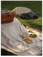 Almohadilla de picnic al aire libre, tela engrosada, manta de campamento de excursión portátil, manta doméstica, playa, césped, mantel - details 2