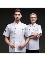 Restaurante Cafeteri Back Kitchen Uniforme de trabajo de Chef de malla transpirable para hombres y mujeres Hotel de verano de manga corta - details 6