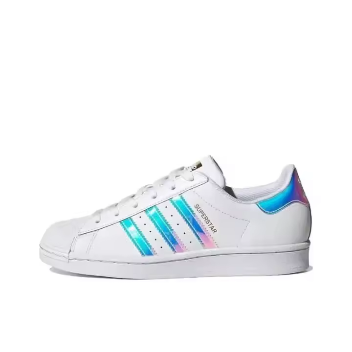 Leten Originals Superstar XLG W moda versátil cómodo bajo Casual zapatos de tablero para mujer Beige negro ID5698 calcomanía - 1