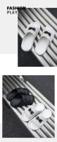 Nueva ropa exterior sandalias de una palabra Velcro zapatos de playa de cuero de suela blanda con suela plana - details 7