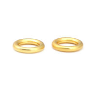 Anillo de Cierre Redondo de Brasso Dorado Mate Joyería de Alta Calidad - details 60