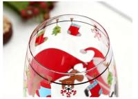 Copa de Tema Navideño Pinta a Mano 16oz Vino Copa de Santa Claus, Lluvicero, Renos - details 8