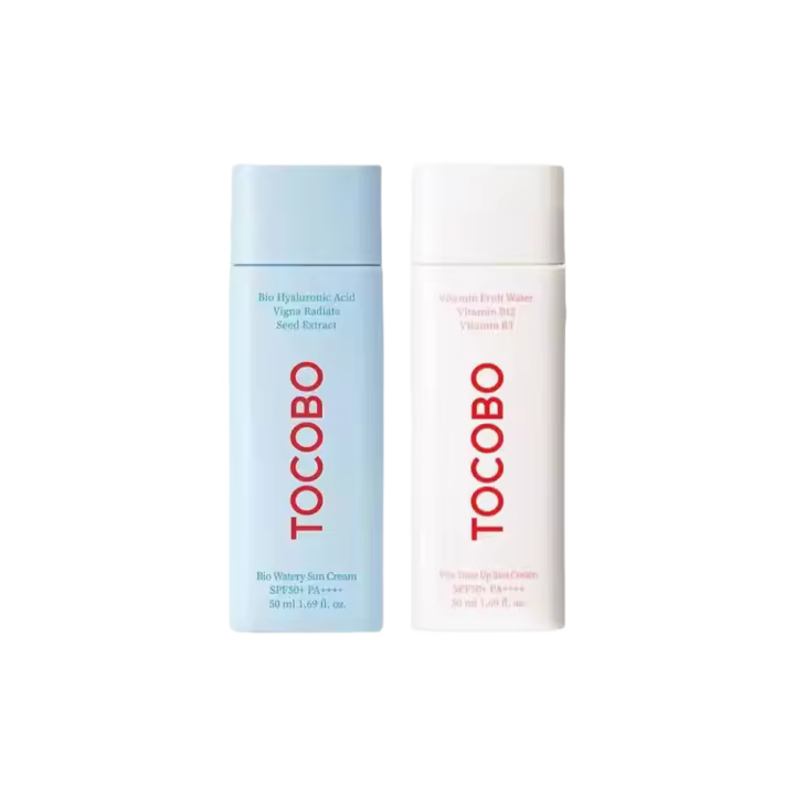 Corea Tocobo cuidado de la piel algodón suave protector solar SPF 50 + esencia de sentido del agua protector solar Control de aceite refrescante no graso hidratar - 1