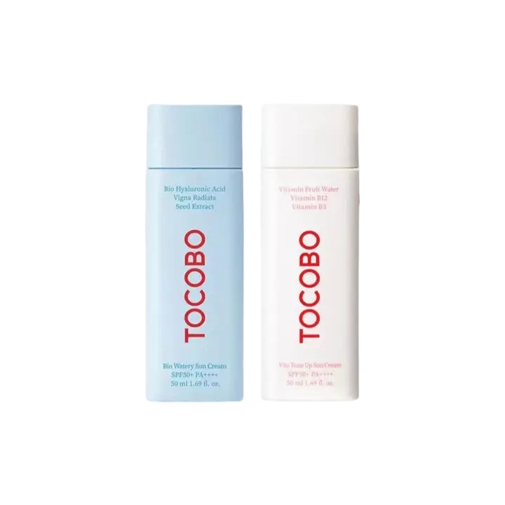 Corea Tocobo cuidado de la piel algodón suave protector solar SPF 50 + esencia de sentido del agua protector solar Control de aceite refrescante no graso hidratar - 1