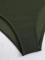 Traje de Baño de Hombro Único para Mujer 2025 Traje de Baño de Una Pieza con Diseño Hueco - details 21