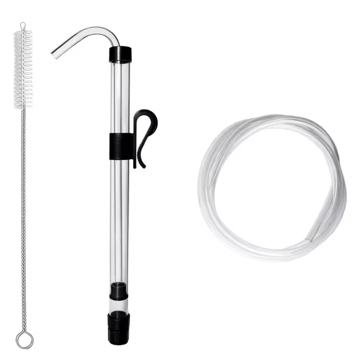Kit de sifón automático con abrazadera, manguera de embotellado de 6,5 pies, tubería de plástico libre de grado alimenticio para cerveza, 3/8 pulgadas - 1
