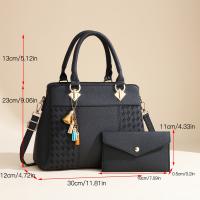 Bolsa de regalo para mamá Nueva Bolsa de mano de lujo ligera y sencilla de gran capacidad Bolsa de mamá con textura bordada Bolso bandolera de un solo hombro Conjunto de varias piezas Regalo de gratitud con letras - details 2