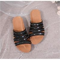 2025 Sandalias planas transpirables con diamantes de imitación - Zapatos de verano cómodos y bohemios para mujer para la playa, fiestas y uso diario, elegante moda primavera-verano - details 23