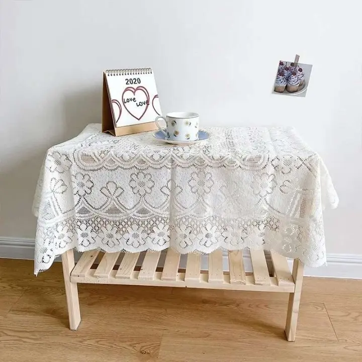 Ence Fundas de boda retro, manteles para banquetes, suministros de mesa de centro bordados, decoración del hogar - 1