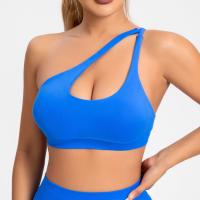 Sujetador deportivo asimétrico para mujer, Top de gimnasio con soporte alto, cuello Halter, espalda descubierta, Fitness, velocidad, Activewaer, entrenamiento, ropa interior sin costuras - details 18