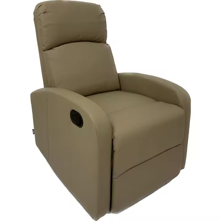 Hogar Sillón Relax con Reclinación Manual, Tapizado en PU Anti-Cuarteo - 1