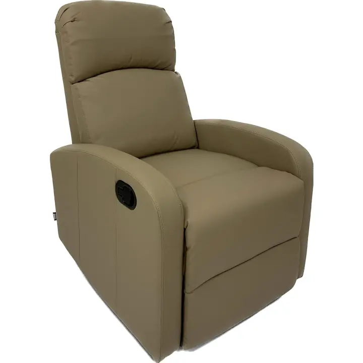 Hogar Sillón Relax con Reclinación Manual, Tapizado en PU Anti-Cuarteo - 1