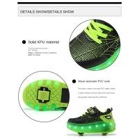 Zapatillas De Deporte Para Niño, Zapatos Luminosos Con Carga Usb De Malla De Dibujos Animados De Araña, Patines Deportivos Para Exteriores, Zapatos De Skate Para Niños Y Niñas, Zapatos Informales - details 4