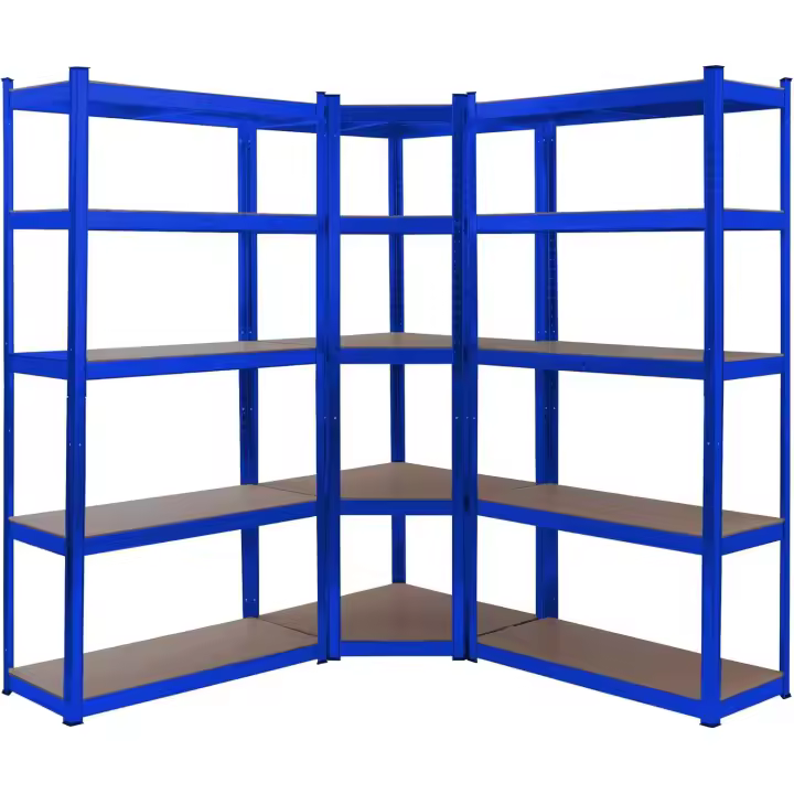3 estanterías para Cargas Pesadas |   Combinación de estanterías esquineras |   Capacidad de Carga de hasta 875 kg - 1