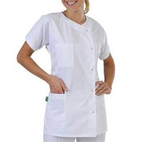 Top exfoliante de enfermera para mujer, ropa médica blanca, conjunto de uniforme, uniformes clínicos, ropa de trabajo, trajes de enfermería de esteticista - details 0