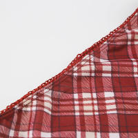 BUNO-Falda trompeta a cuadros roja Y2K, faldas largas de cintura alta para Festival de Navidad, faldas largas de sirena Vintage, pantalones estéticos - details 9