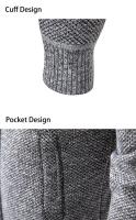 Jersey de punto para hombre, cárdigan, suéter de lana, chaqueta casual cómoda y cálida. - details 47