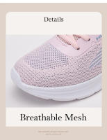 Zapatillas de deporte de malla transpirable para mujer, zapatos planos cómodos de fondo suave, zapatos deportivos casuales antideslizantes de talla grande 42 - details 5