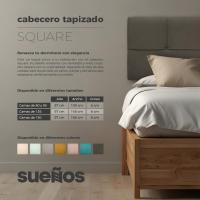 Modelo Cuadrado para Camas de 135 (145 x 57 cm) Tela Salmón - details 3