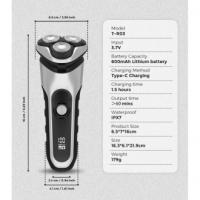 Afeitadora Eléctrica Inteligente Resistente al Agua, Indicador Digital, Malla Flotante de Aluminio de 3 Piezas - details 1
