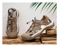 Sandalias de Cuero de Vaca Casuales Tamaño Grande Zapatos de Playa para Hombres en Verano - details 14