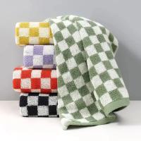 Toalla de Algodón Suave y Absorbente Diseño a Cuadros Multicolor Ideal para Cocina, Baño, Hotel - details 0