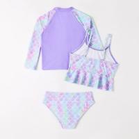 Conjunto de Bikini de Cintura Alta para Niñas Paquete de 3 con Protección UV - details 2