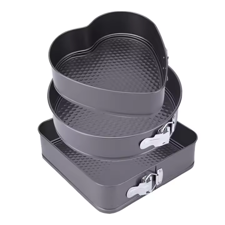 Molde antiadherente para Tartas de 3 piezas, sartén para tartas de queso, fondo extraíble, a prueba de fugas, para entusiastas de la hornada - 1