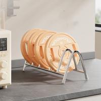 Estante de almacenamiento de tapa de olla de acero inoxidable, soporte para tabla de cortar a prueba de humedad, ahorro de espacio, estante Vertical para tabla de cortar - details 5