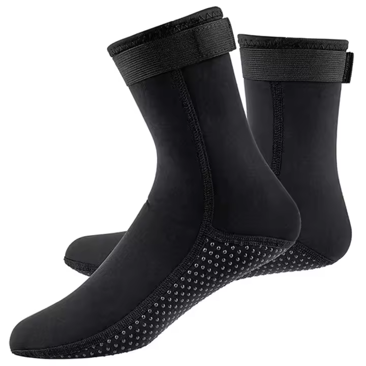 Calcetines de neopreno de 3mm para buceo, zapatos antideslizantes para adultos, elásticos, cálidos - 1