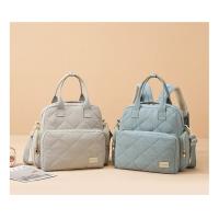 Nueva mochila antisalpicaduras multifuncional de moda de gran capacidad, bolso de maternidad, bolso, mochila de color sólido. - details 1