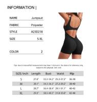Shorts integrados con tirantes para mujer, espalda descubierta, yoga, novedad para verano 2024 - details 0