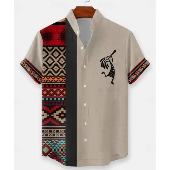 Camisas Casuales para Hombres de Algodón 100% Modernas de Manga Corta Ideales para Uso Callejero y al Aire Libre Envío Rápido - 1
