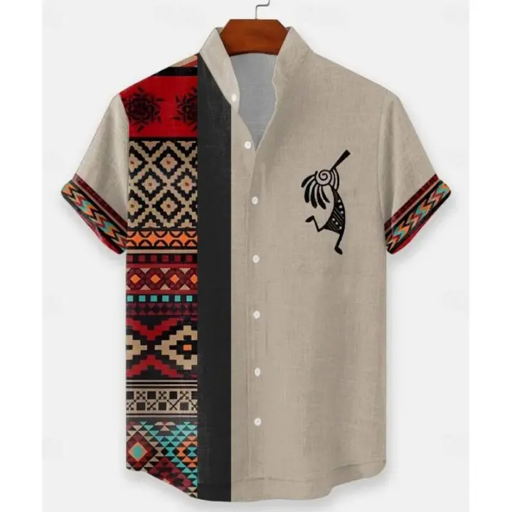 Camisas Casuales para Hombres de Algodón 100% Modernas de Manga Corta Ideales para Uso Callejero y al Aire Libre Envío Rápido - 1