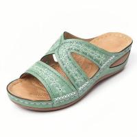 Zapatillas de tacón de cuña para mujer, zapatos informales de verano - details 0