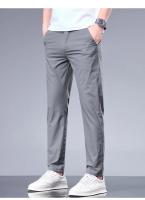 Pantalones de Seda de Hielo de Verano Cintura Elástica Recta Transpirables para Hombres - details 4