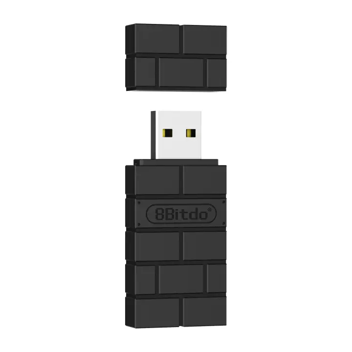 8bitdo-adaptador Bluetooth inalámbrico USB 2 para PC, Mac, Raspberry Pi Switch, Deck Steam, compatible con PS5, Xbox, JoyCon Controller - 1