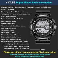 Reloj Deportivo de Lujo para Hombres Automático, Resistente al Agua, Luminoso, Reloj Digital de Pulsera de Cuero - details 8