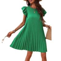 Vestido elegante de primavera/verano de color liso para mujer - details 1