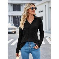 Polo de moda para mujer, camiseta informal de manga larga para primavera y otoño, elegante para mujeres jóvenes - details 11