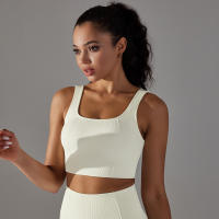 Nessaj-Chaleco de yoga sin costuras, top corto deportivo para fitness, gimnasio, correr, sujetador a prueba de golpes - details 2