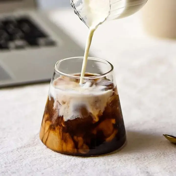 Taza de café, vino, té, jugo transparente, forma de montaña Fuji japonesa, 280/300ml, vaso para beber whisky - 1