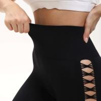 Malla de ciclismo, yoga con diseño de malla lateral, calcetines teñidos para levantar muslos, cintura alta, sin líneas incómodas, pantalones deportivos cansados - details 11