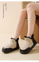 Zapatillas de algodón con forro polar para hombre y mujer, zapatos de casa de suela gruesa para invierno, venta al por mayor, novedad de 2024 - details 12