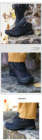 Zapatos casuales de caña alta zapatos de herramientas zapatos para caminar zapatos de senderismo al aire libre impermeable caliente suela suave antideslizante zapatos de los hombres garantía de calidad un año - details 2