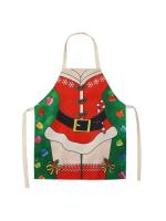 Decoraciones navideñas para el hogar, delantal de Papá Noel, regalo de Año Nuevo, 68x55cm, 1 unidad - details 2
