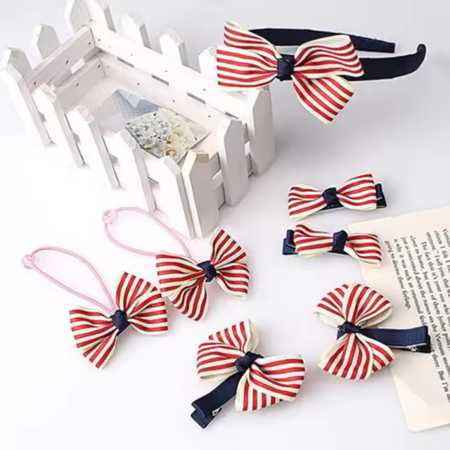1 juego = 7 piezas lindos accesorios para el cabello para niños diadema - 1